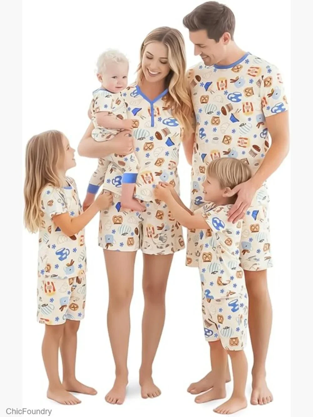 Women's Bamboo Viscose Pajama Set Short Sleeve - Picture 1 of 7
